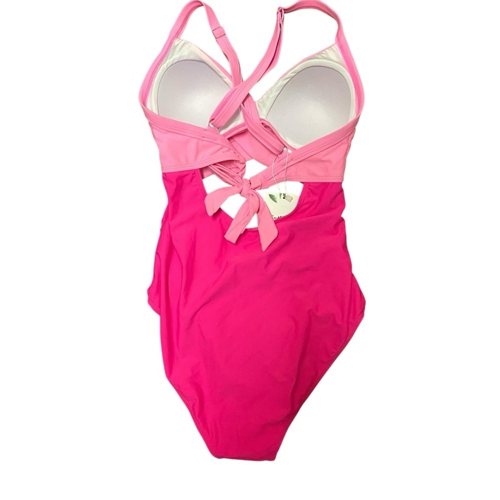 Eomenie Women’s One Piece Swimsuit Size S Pink w/cut out design Padded Summer - Picture 9 of 10
